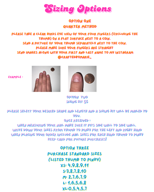 Custom Press on Nail (please read description)